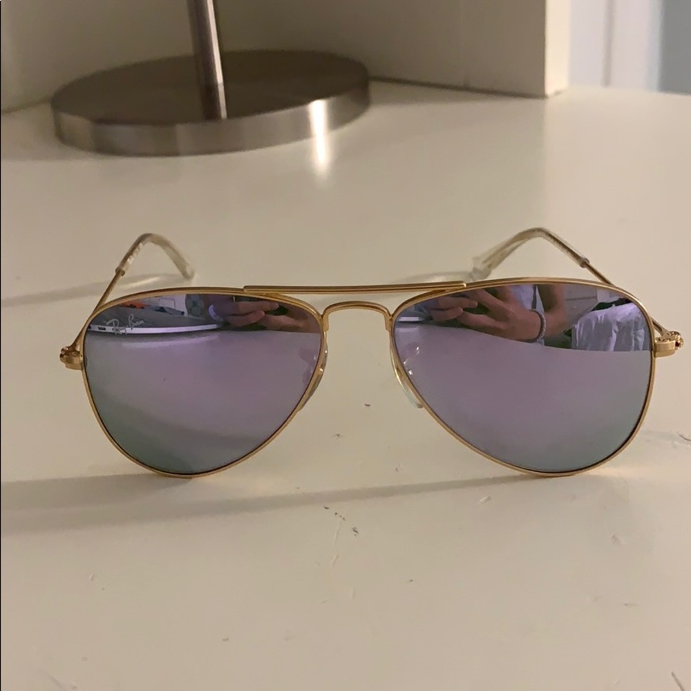 juniors purple aviator ray bans